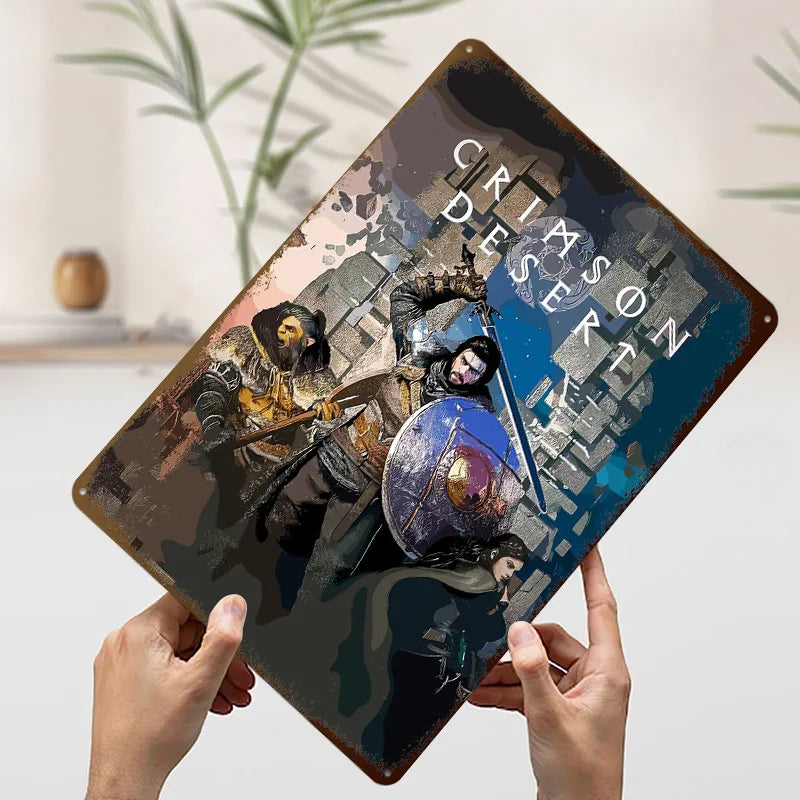 Crimson Desert Main Theme Metal Plate