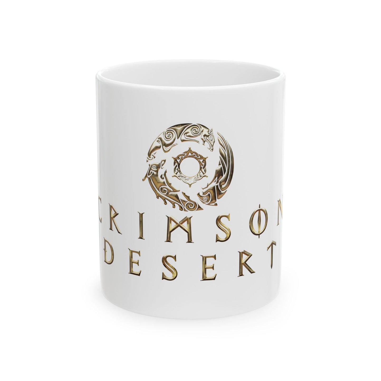 Crimson Desert Logo White Mug