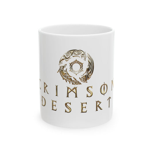 Crimson Desert Logo White Mug